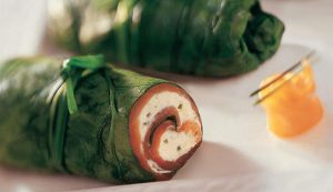 Spinach and Salmon Rolls
