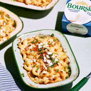 Macaroni Cheese with Boursin Blue Cheese Flavour